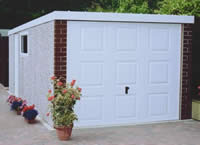 Flat roof garage designs, delivery and installation throughout the UK