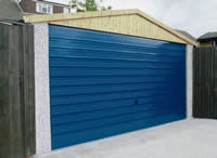 Concrete garages, Three Counties, Crews Hill, London UK