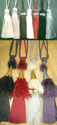 Curtain tassels and tie-backs, The Blind Shed, Enfield, London EN2 9DS